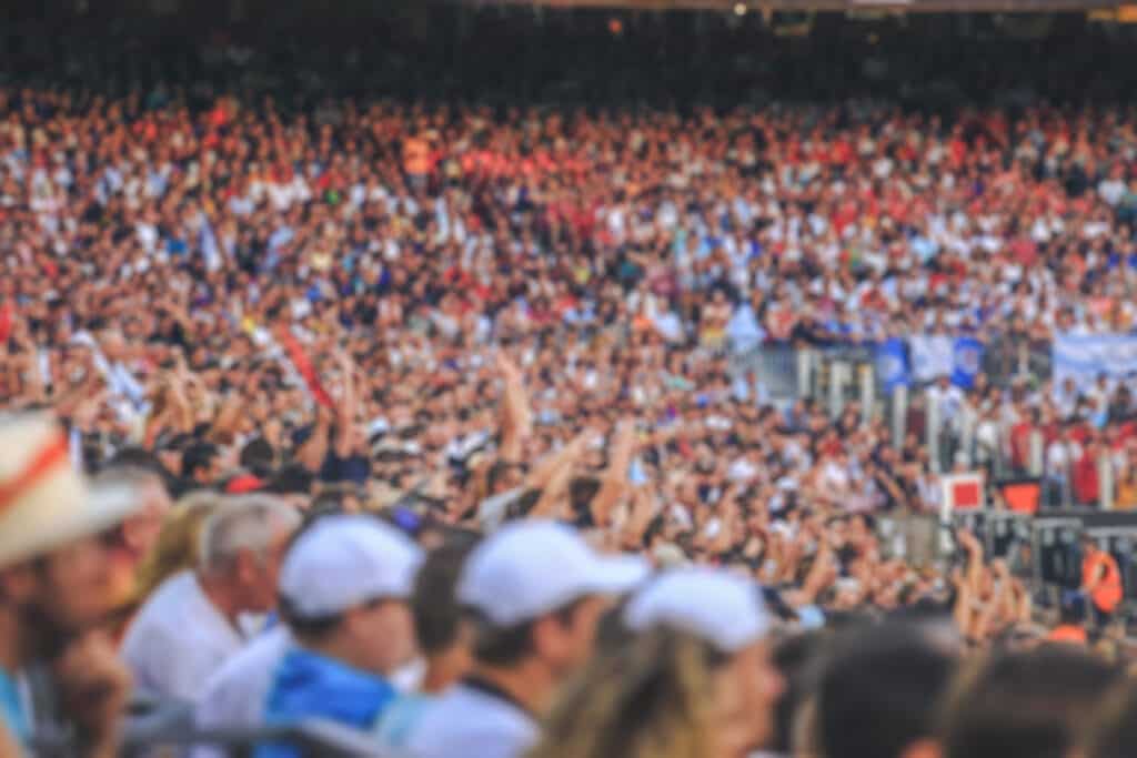 crowd at sporting event